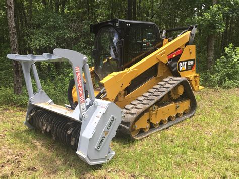 cat skid steer with mulching head|skid steer mounted forestry mulcher.